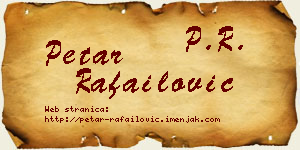 Petar Rafailović vizit kartica